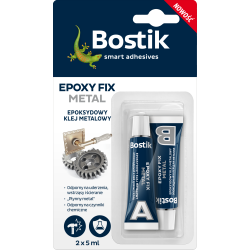 Bostik fix metal klej epoxy 2x5 ml srebrny